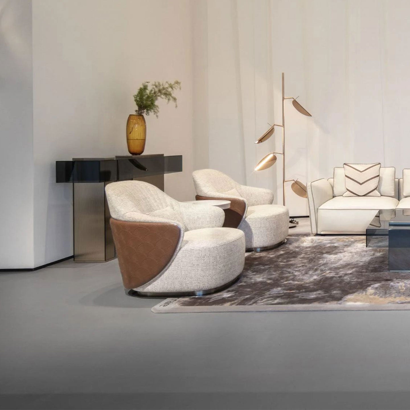 Luxury Fabric Armchair