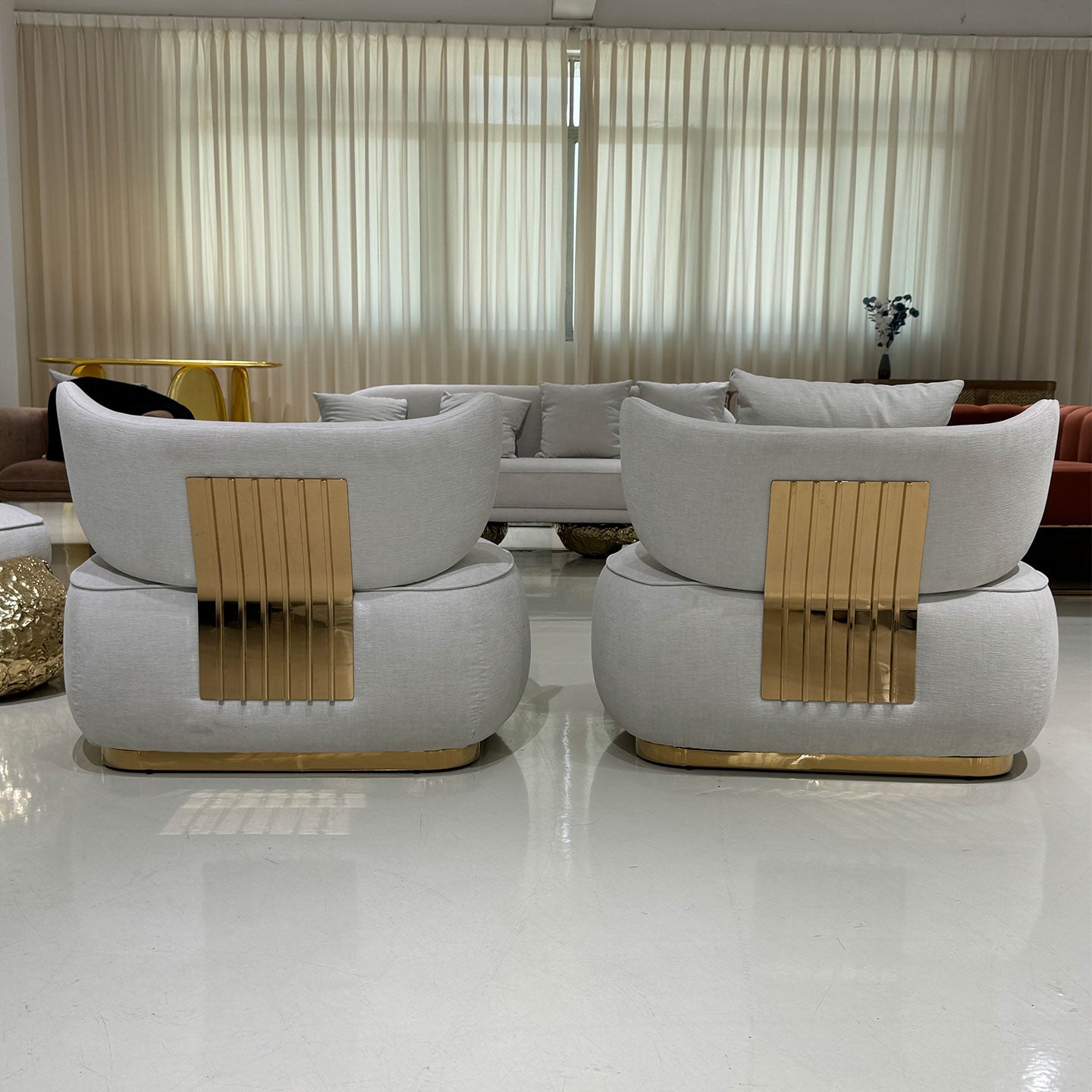 Luxury Armchair with Customizable Colors