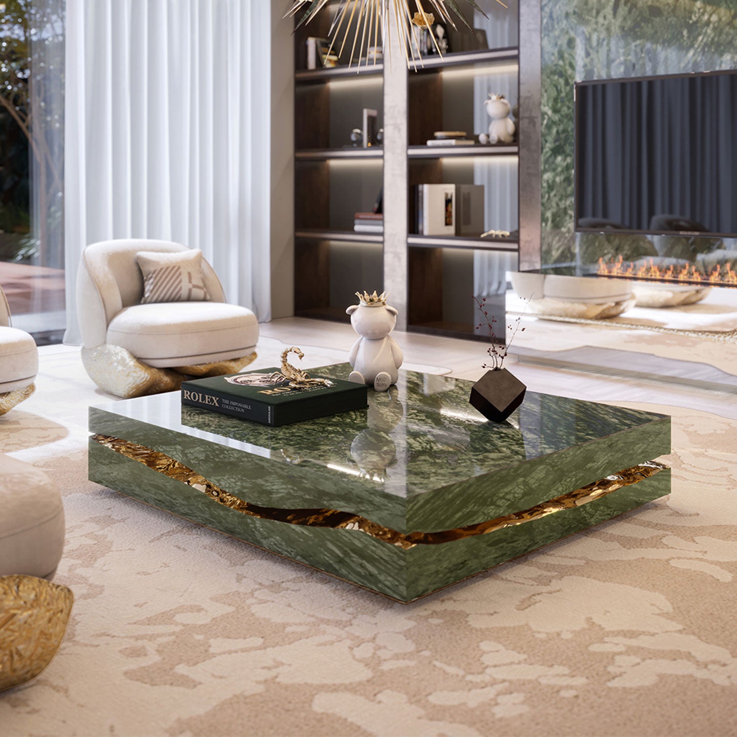 quarry guatemala marble center table