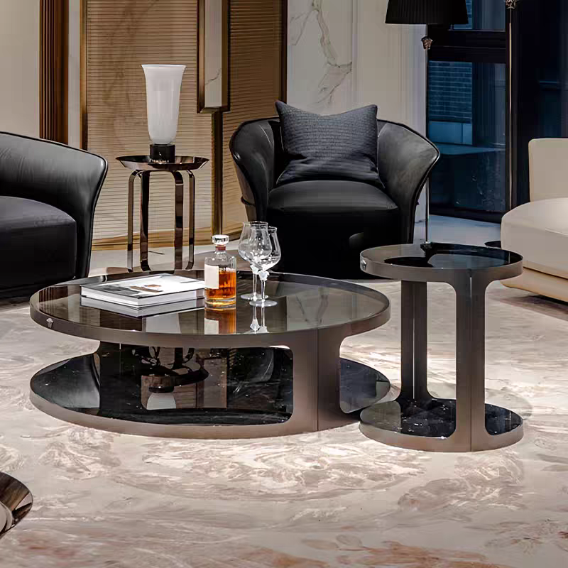 Tempered glass coffee table 3-piece set