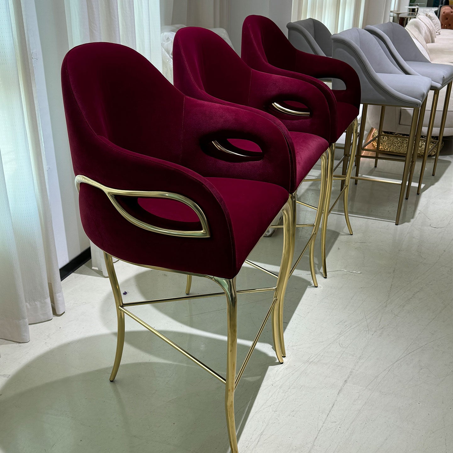 Chandra High Back Bar Stool