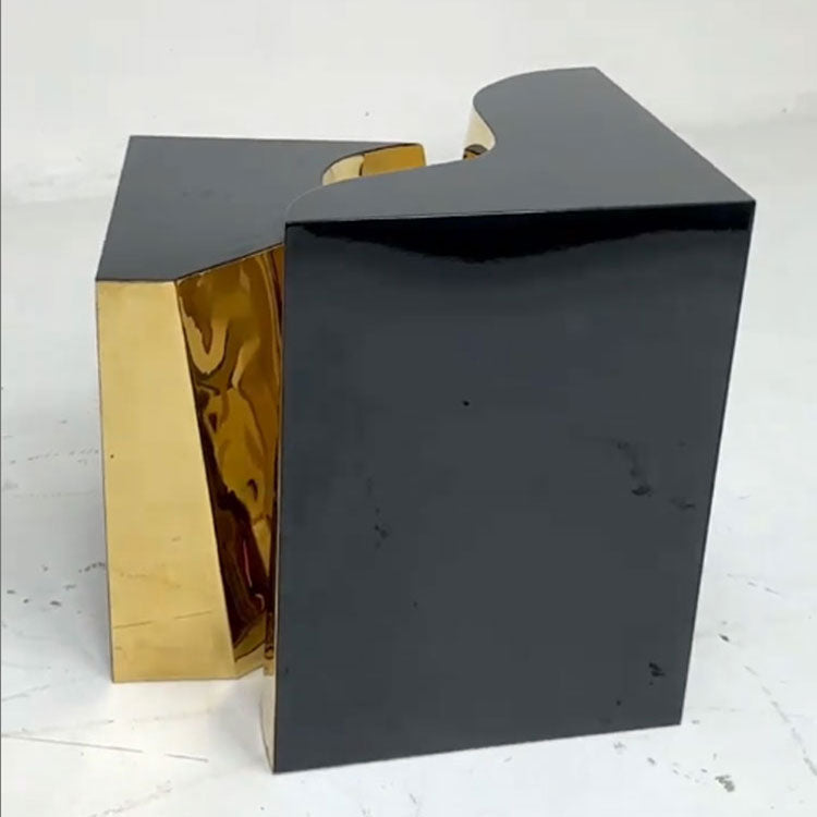 black and gold side table