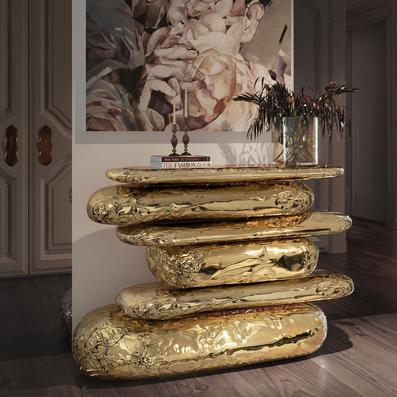 Luxury console table, corridor entrance decorative table