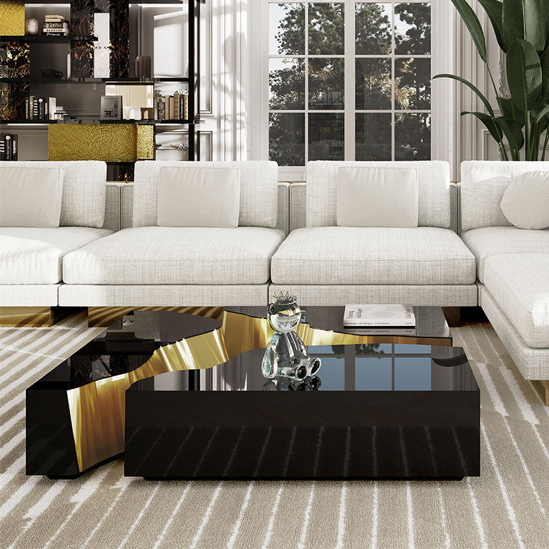 black gold center table