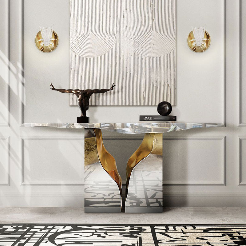 Metal Console Silver