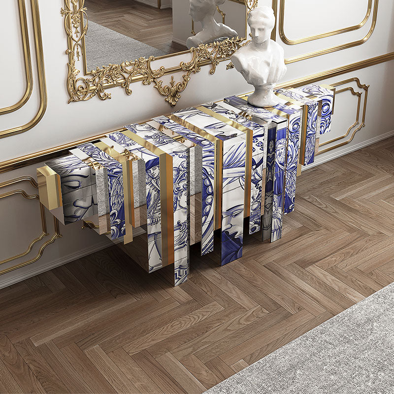 Hand-Painted Console (Blue)