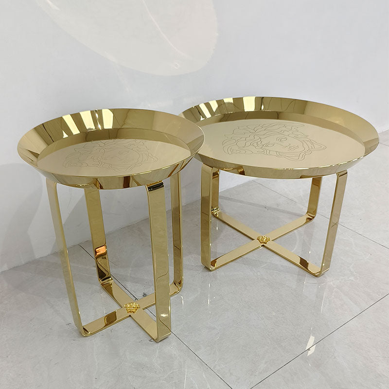 Unique Gold Side Table