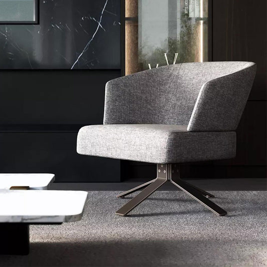 360-Degree Swivel Leisure Chair—Fabric Material and Color Customizable