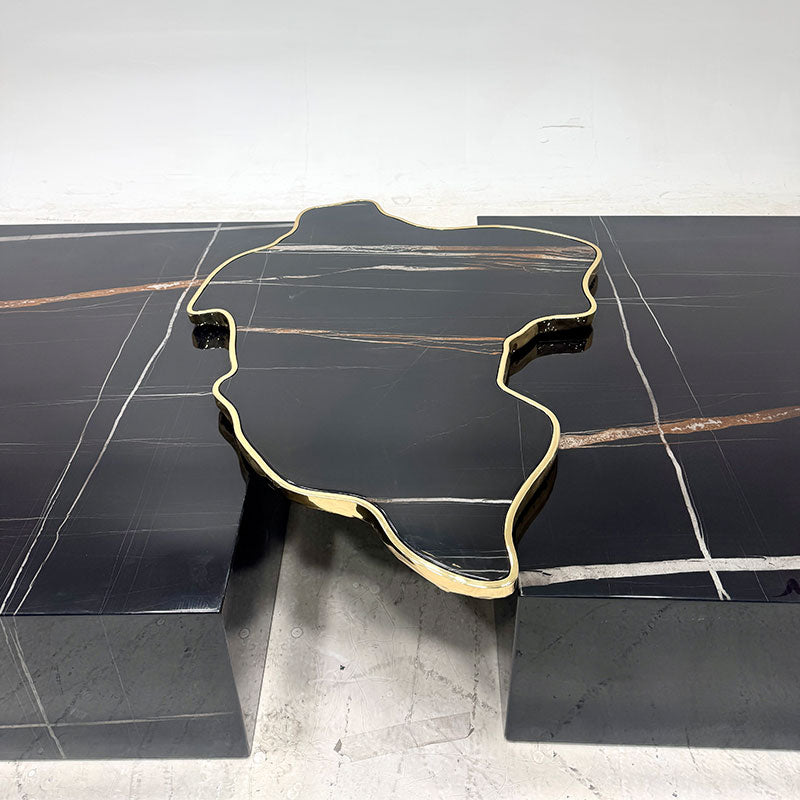 noir marble center table