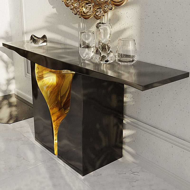 Metal control console black