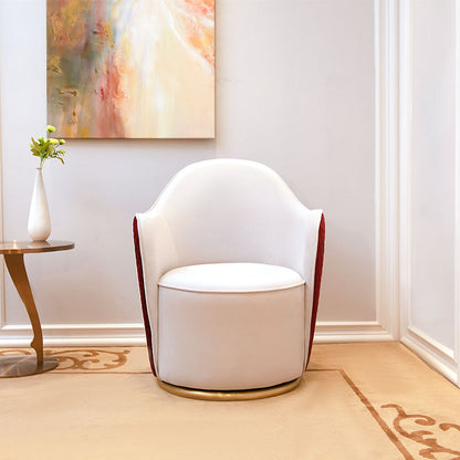 Light Luxury Swivel Velvet Armchair