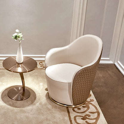 Light Luxury Swivel Velvet Armchair