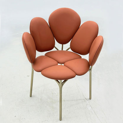 Petal Armchair | Luxury Artistic Cloud Dining Chair | Petal Backrest Designer Single Chair