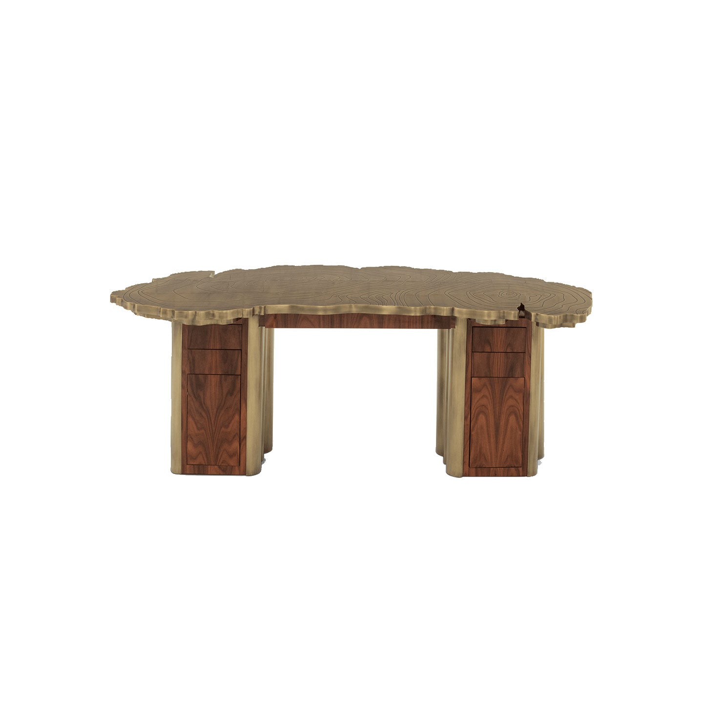 Custom Home Irregular-Shaped   Office Table