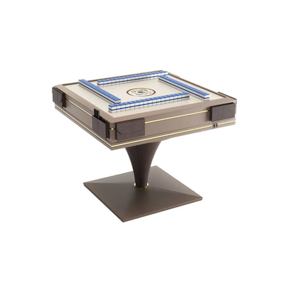 Luxury Fully Automatic Conical Mahjong Table Leather Mahjong Table Four-person Game Entertainment Table