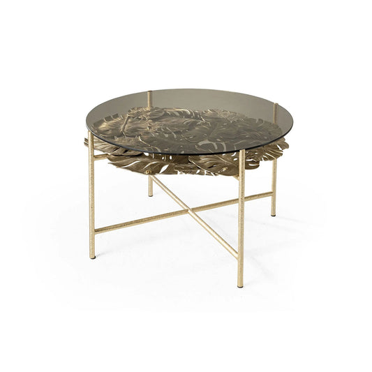 Modern minimalist glass coffee table for living room