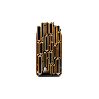 oblong gold cabinet