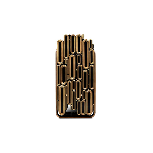 oblong gold cabinet