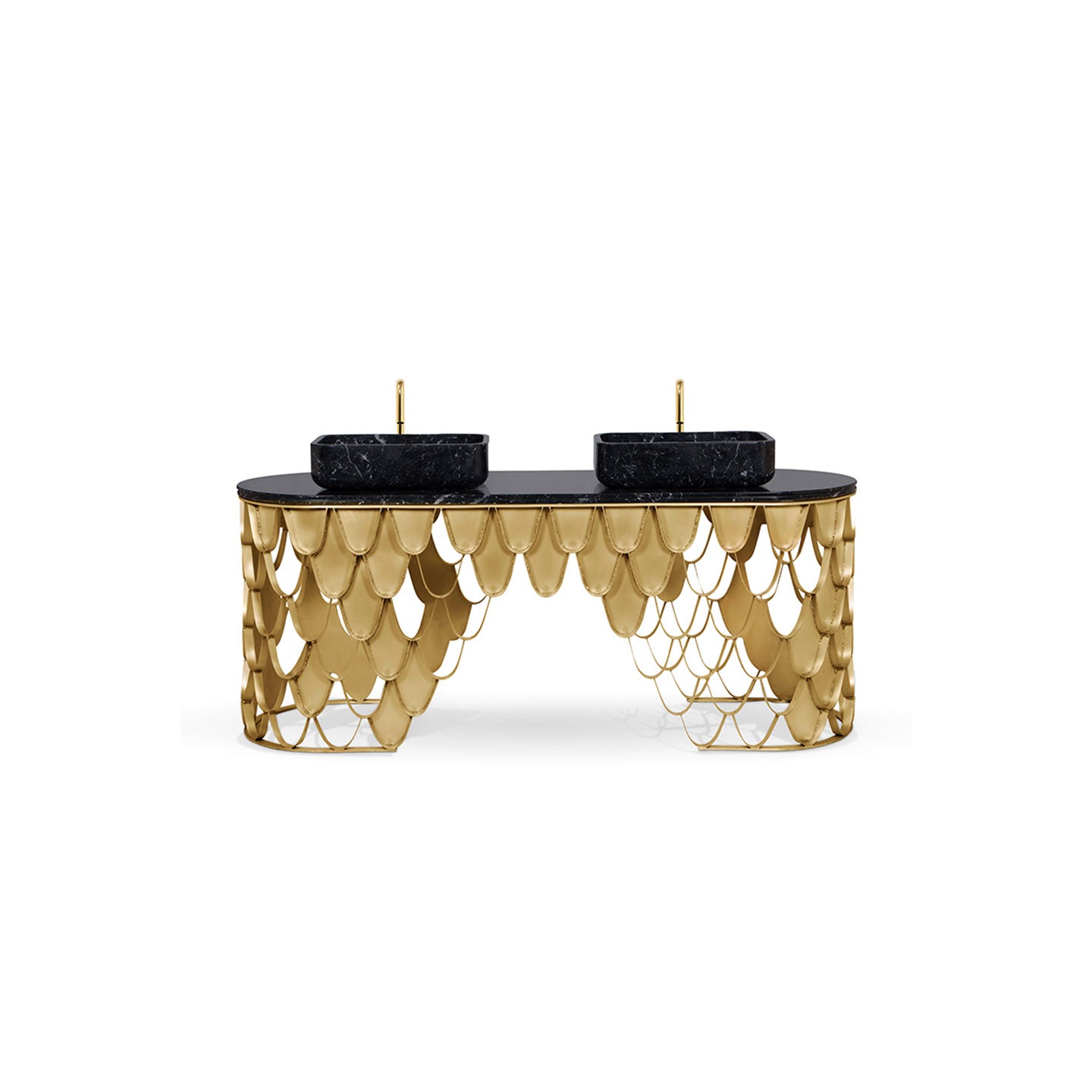 Customized Bathroom Sink Marble Top Stainless Steel Washbasin