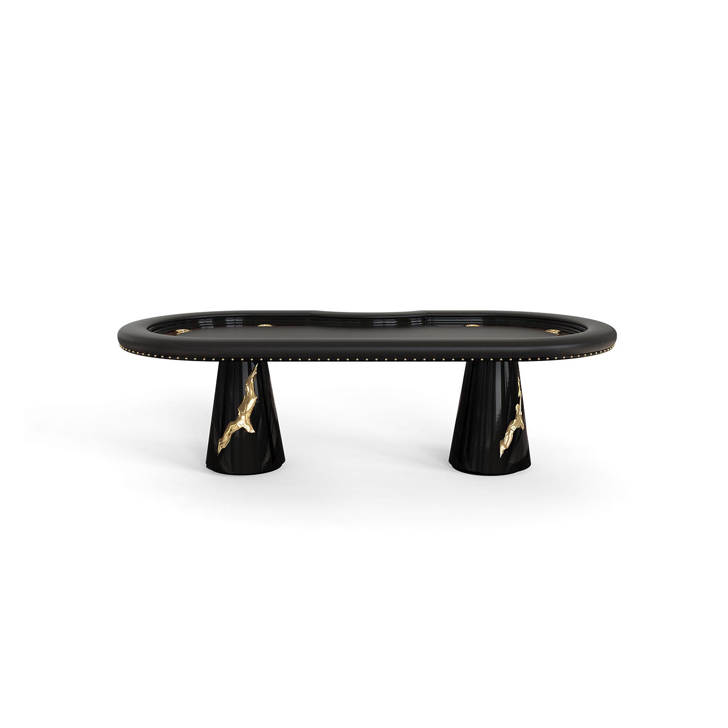 Luxury Modern Design Panel Wood Top Poker Table  for 6-8 Players Indoor Game for Villa Hotel Use