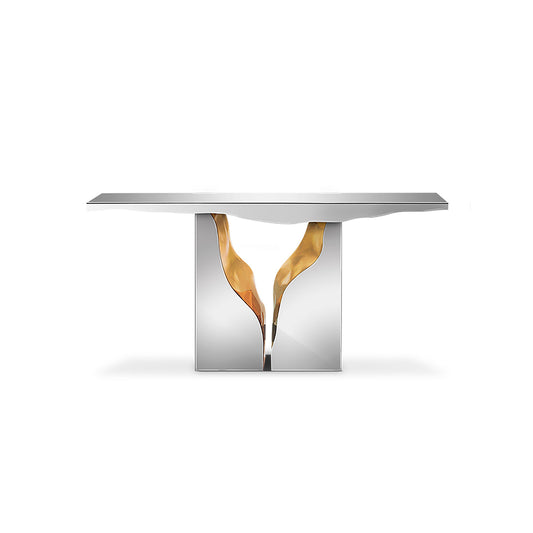 Metal Console Silver