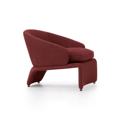 Contemporary Style Fabric Lounge Armchairs Upholstered Armchairs with Armrests Lobby Chairs
