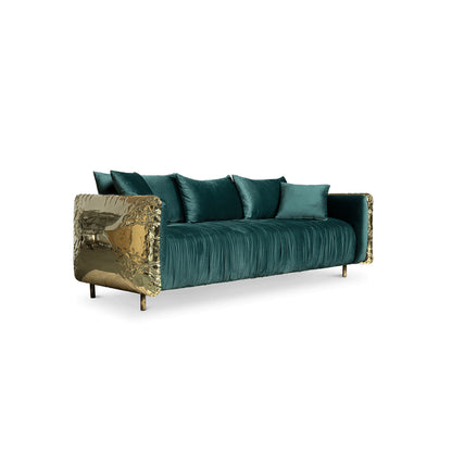 Luxury Green Velvet Sofa