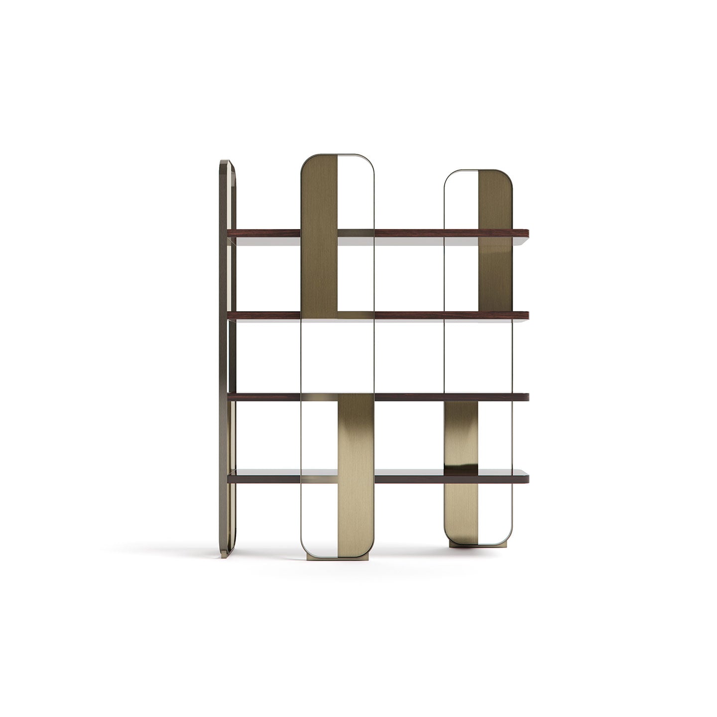 Luxury Modern Metal Bookshelf - Italian Style Display Shelf