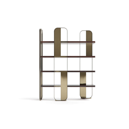 Luxury Modern Metal Bookshelf - Italian Style Display Shelf