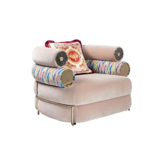 Pink Velvet Armchair