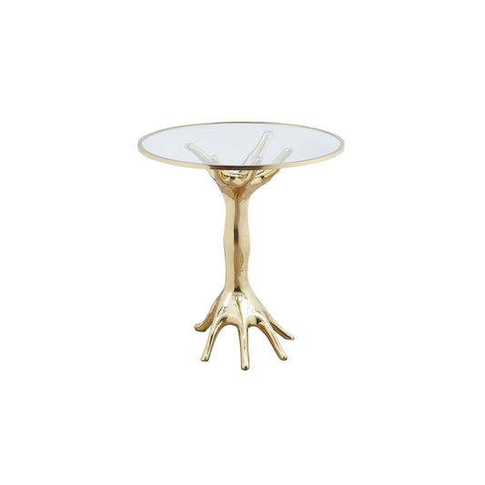 Brass Glass Sidetable