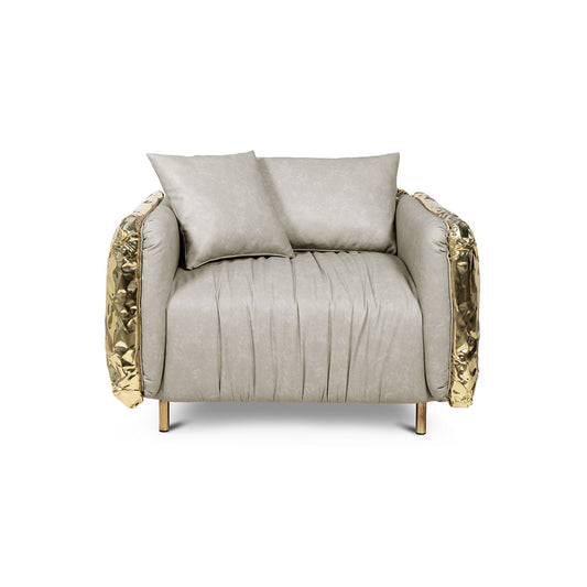 Luxurious Gold Sofa Chair
