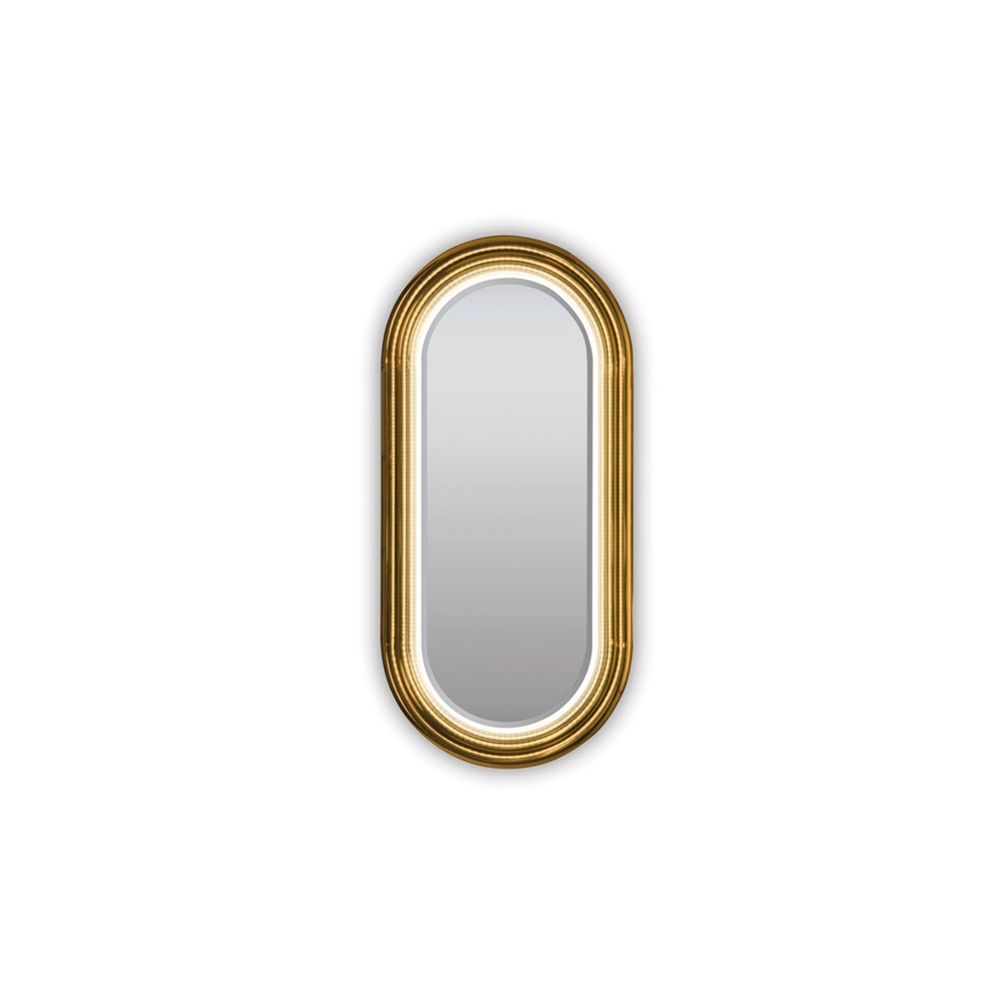 rounded oblong mirror
