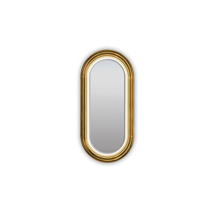 rounded oblong mirror