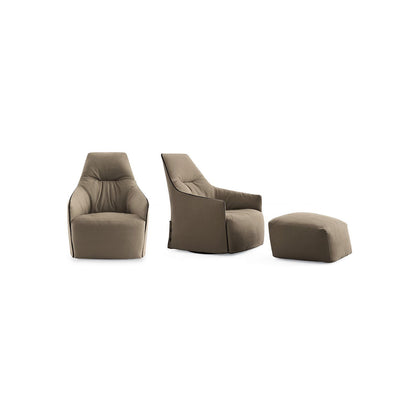 Comfortable Single Lounge Chair with Footrest