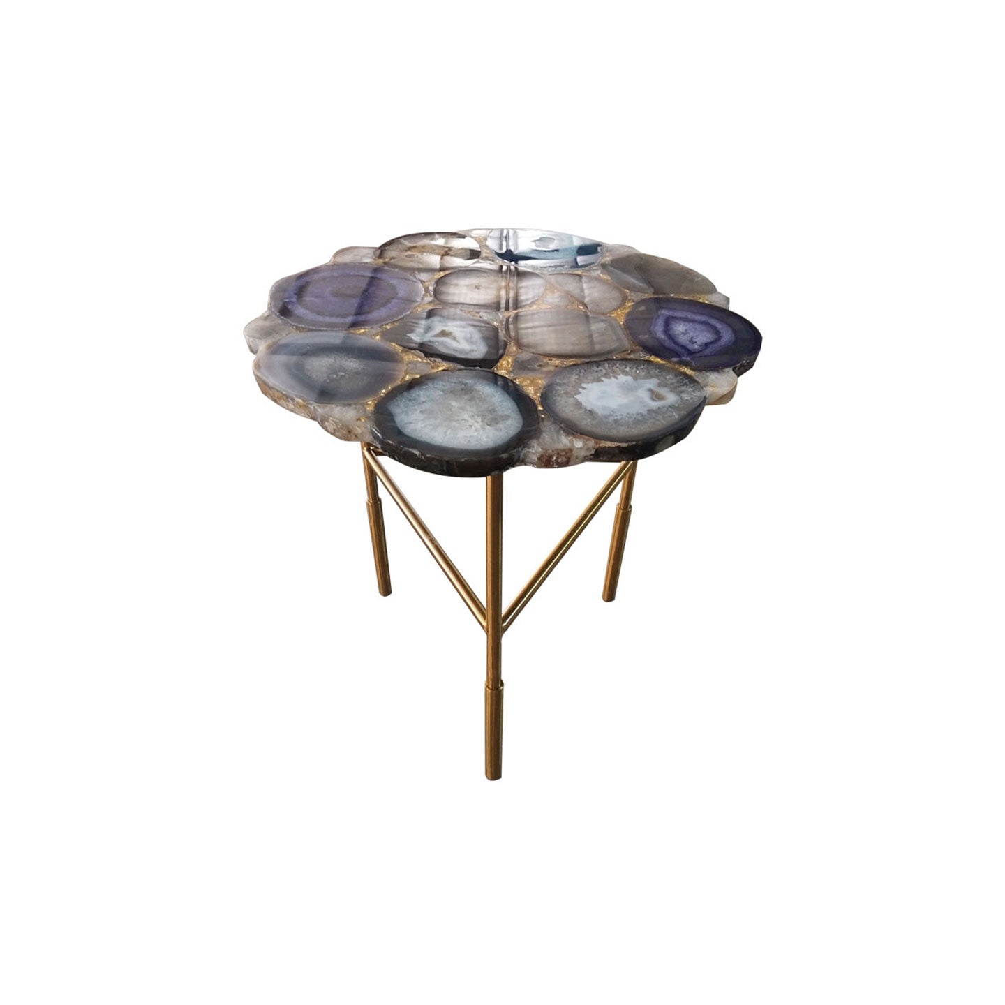 Agate Stone Sofa Side Table
