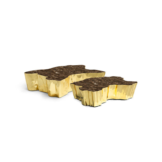 eden brown marble center table