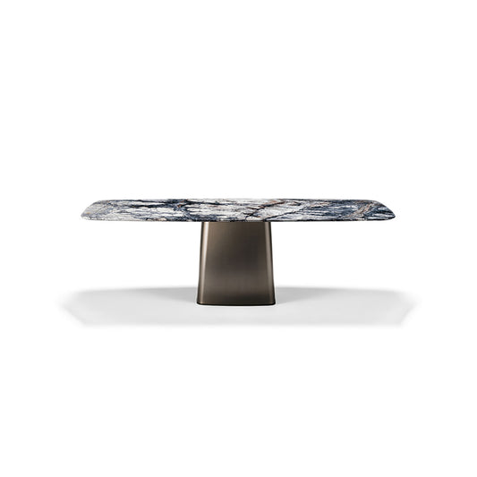 Rectangular marble dining table