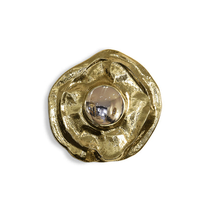 Custom Irregular-Shaped Brass Wall Mirror