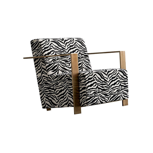 Zebra-print armchair