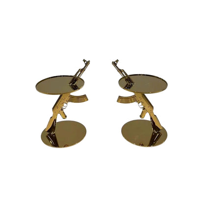 AK47-Shaped Metal Side Table