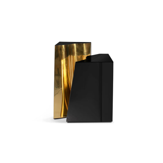 black and gold side table