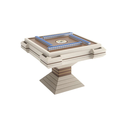 Luxury Mahjong Set Majiang Auto Shuffle Automated White Automatic Mahjong Table Supports Custom Colors