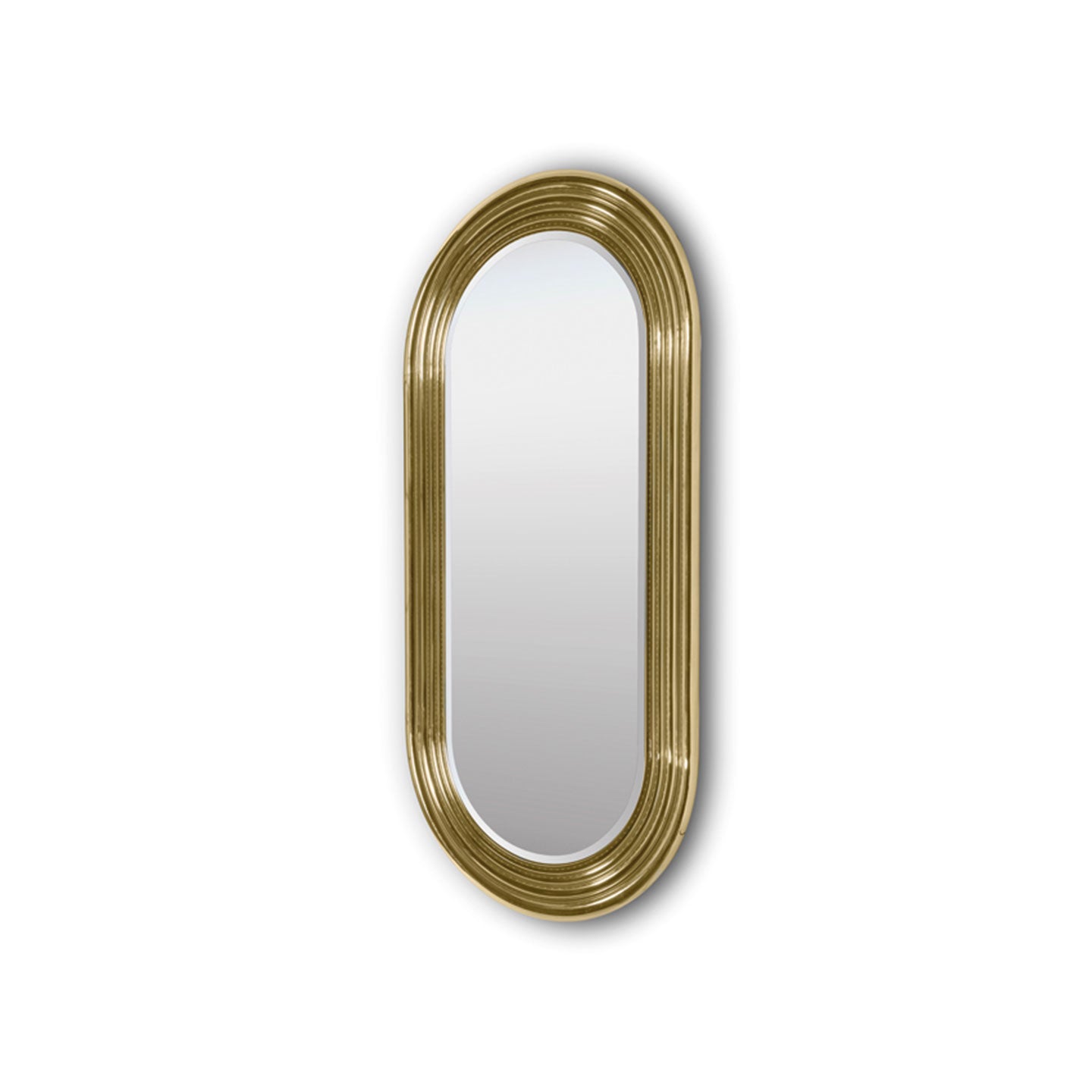 rounded oblong mirror