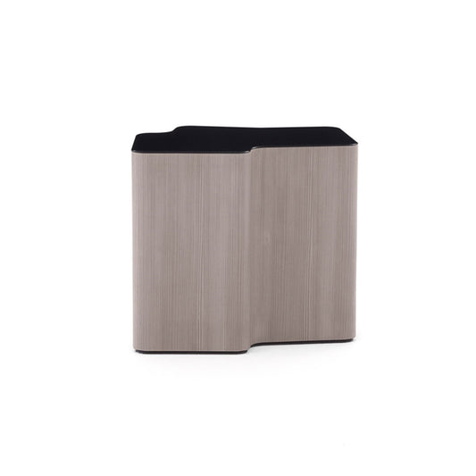 Tempered glass tabletop sofa side table