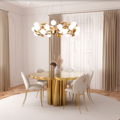 Round dining table