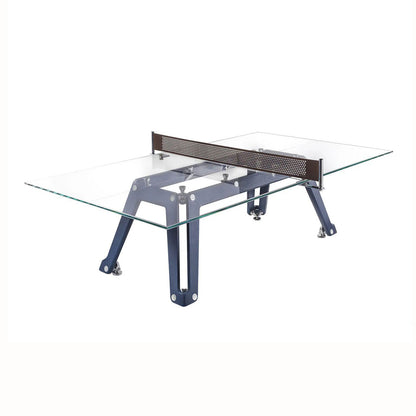 High Quality Furniture Luxury Crystal Class Ping-pong Table Play Table Tennis Modern Design Table For Family Entertainment