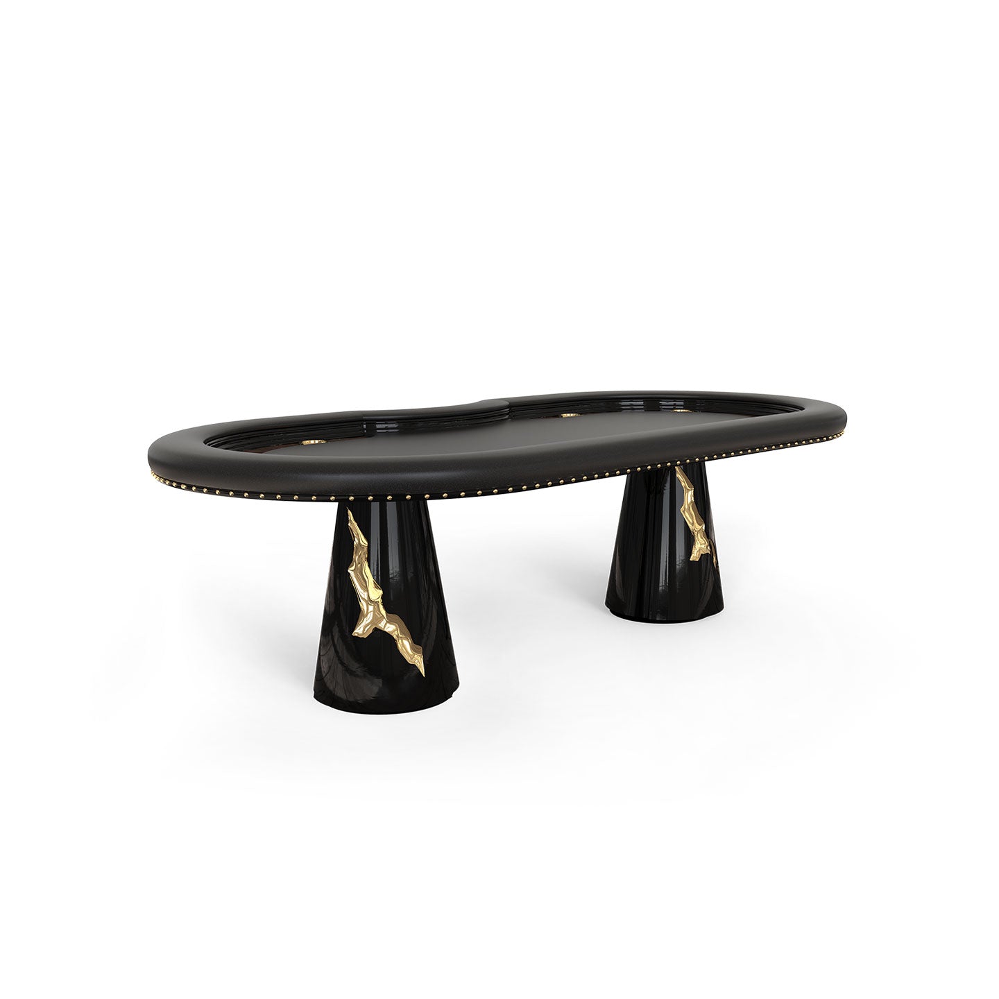 Luxury Modern Design Panel Wood Top Poker Table  for 6-8 Players Indoor Game for Villa Hotel Use