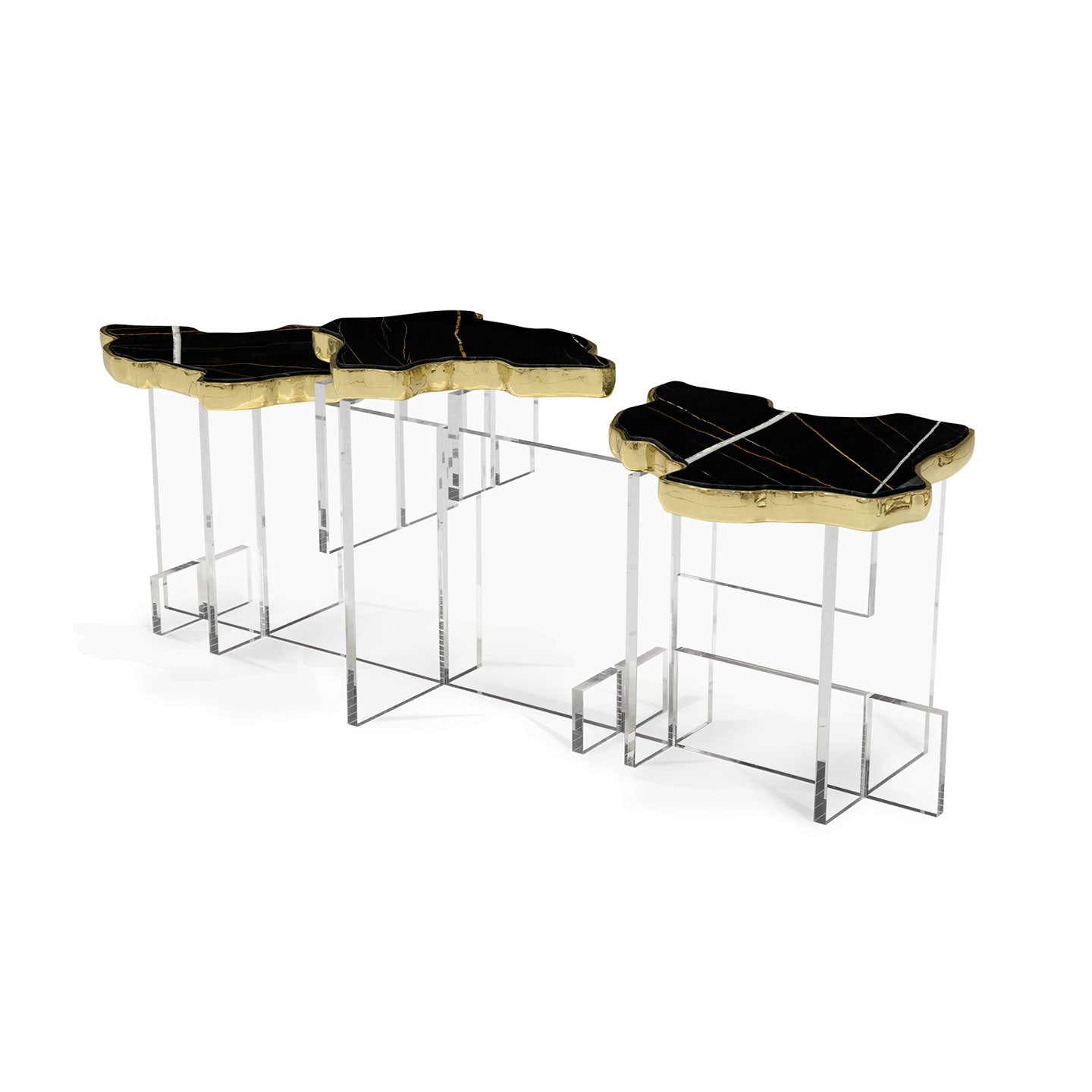 monet xl nero marquina side table