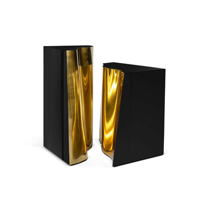 black and gold side table